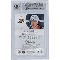 Trevor Zegras Anaheim Ducks Autographed 2021-22 Upper Deck Series 1 Young Guns #232 Beckett Fanatics Witnessed Authenticated 10 Rookie Card with "NHL Debut 2/22/21" Inscription