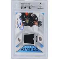 Trevor Zegras Anaheim Ducks Autographed 2021-22 Upper Deck Series 2 Black Relic #RM-TZ Beckett Fanatics Witnessed Authenticated 9/10 Rookie Card