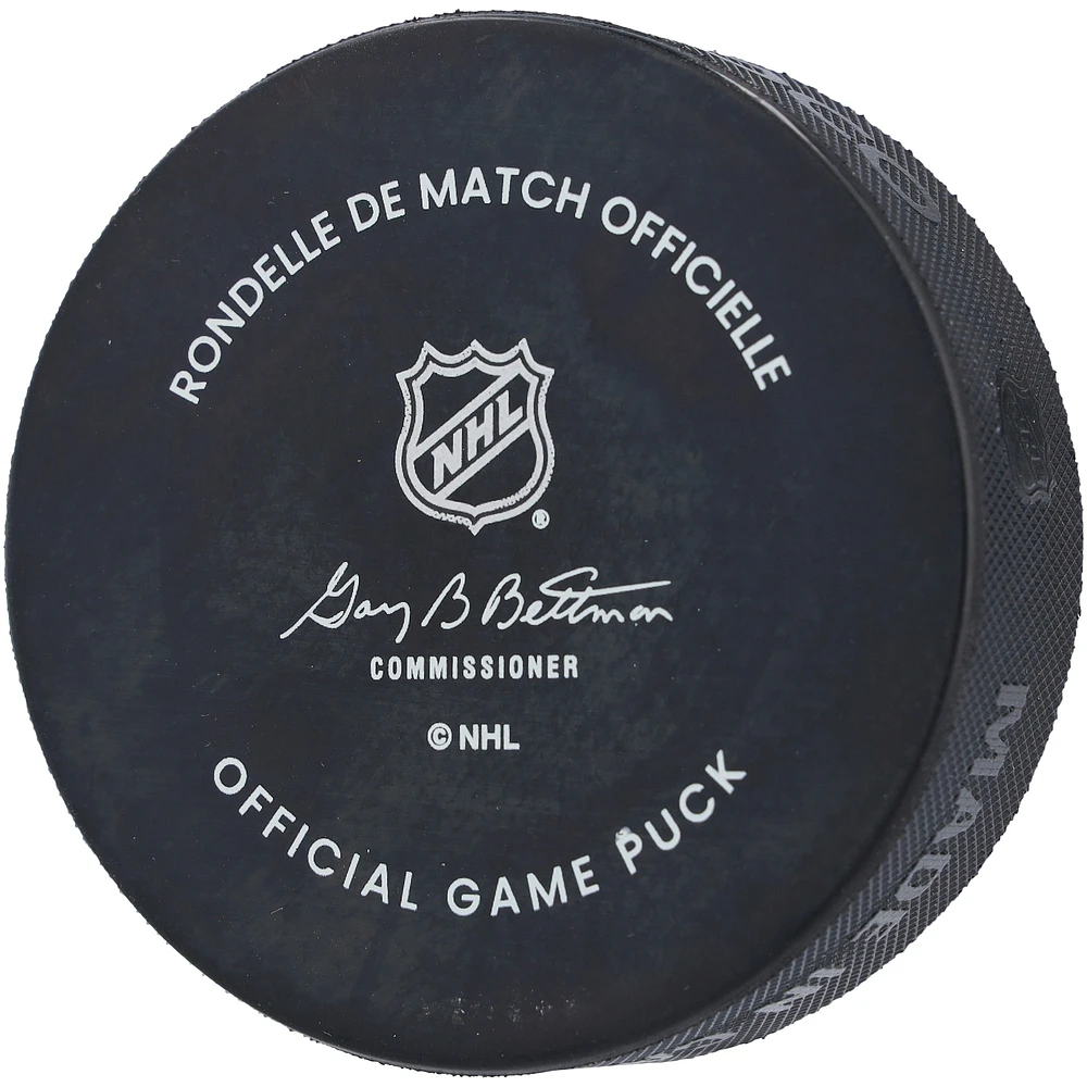 Trevor Zegras Anaheim Ducks Autographed 30th Anniversary Official Game Puck