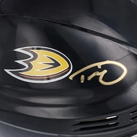 Trevor Zegras Anaheim Ducks Autographed Black Mini Helmet
