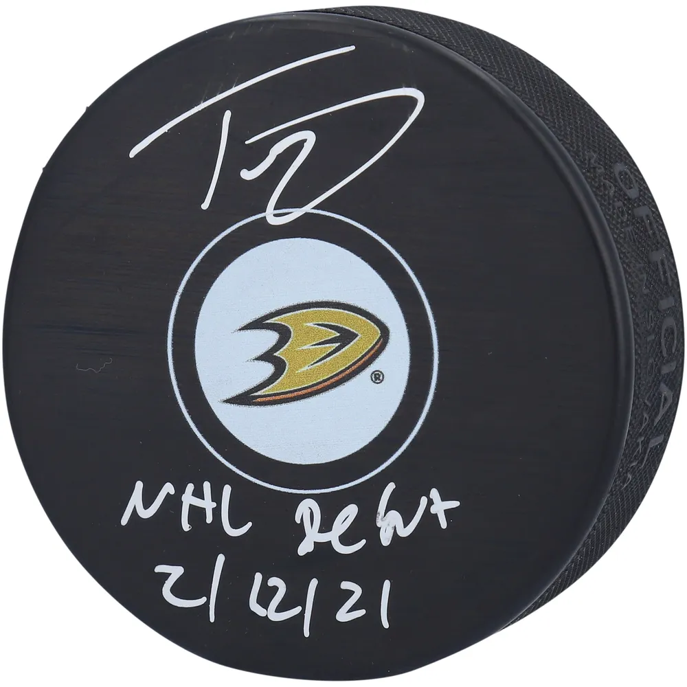 Trevor Zegras Autographed Anaheim Ducks Fanatics Jersey w/2019 #9