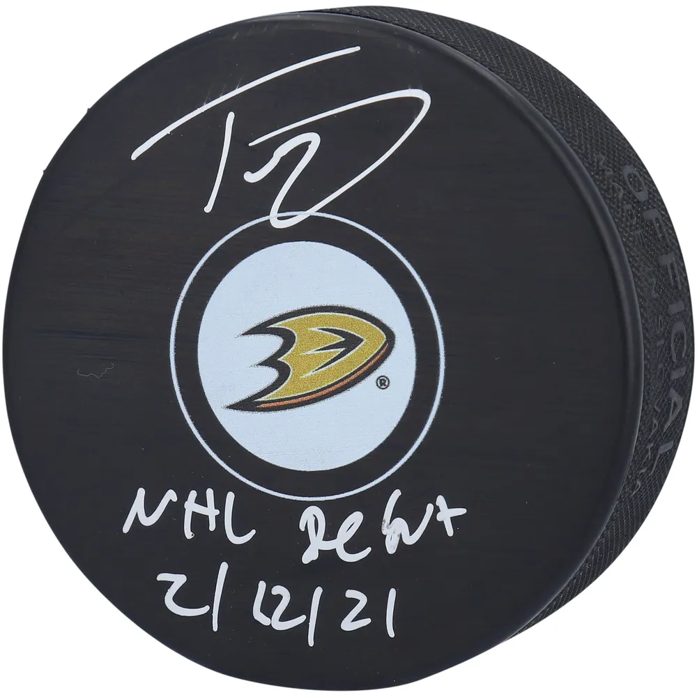 Autographed Anaheim Ducks Trevor Zegras Fanatics Authentic Mini