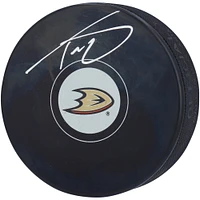 Trevor Zegras Anaheim Ducks Autographed Hockey Puck