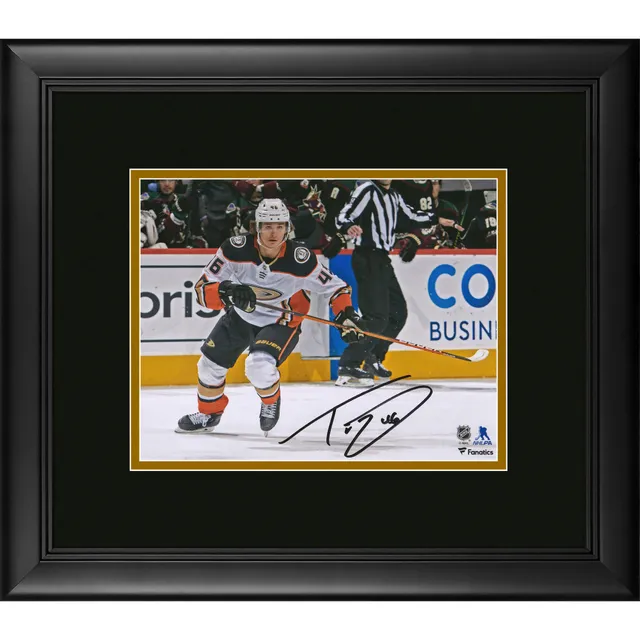 Trevor Zegras Anaheim Ducks Autographed 16 x 20 NHL Debut Photograph