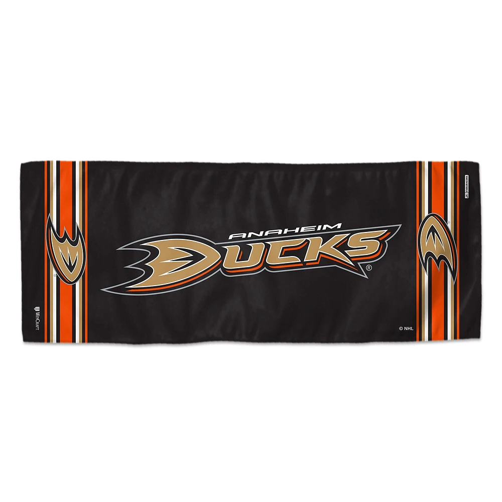 Serviette de refroidissement double face WinCraft Anaheim Ducks 12" x 30"