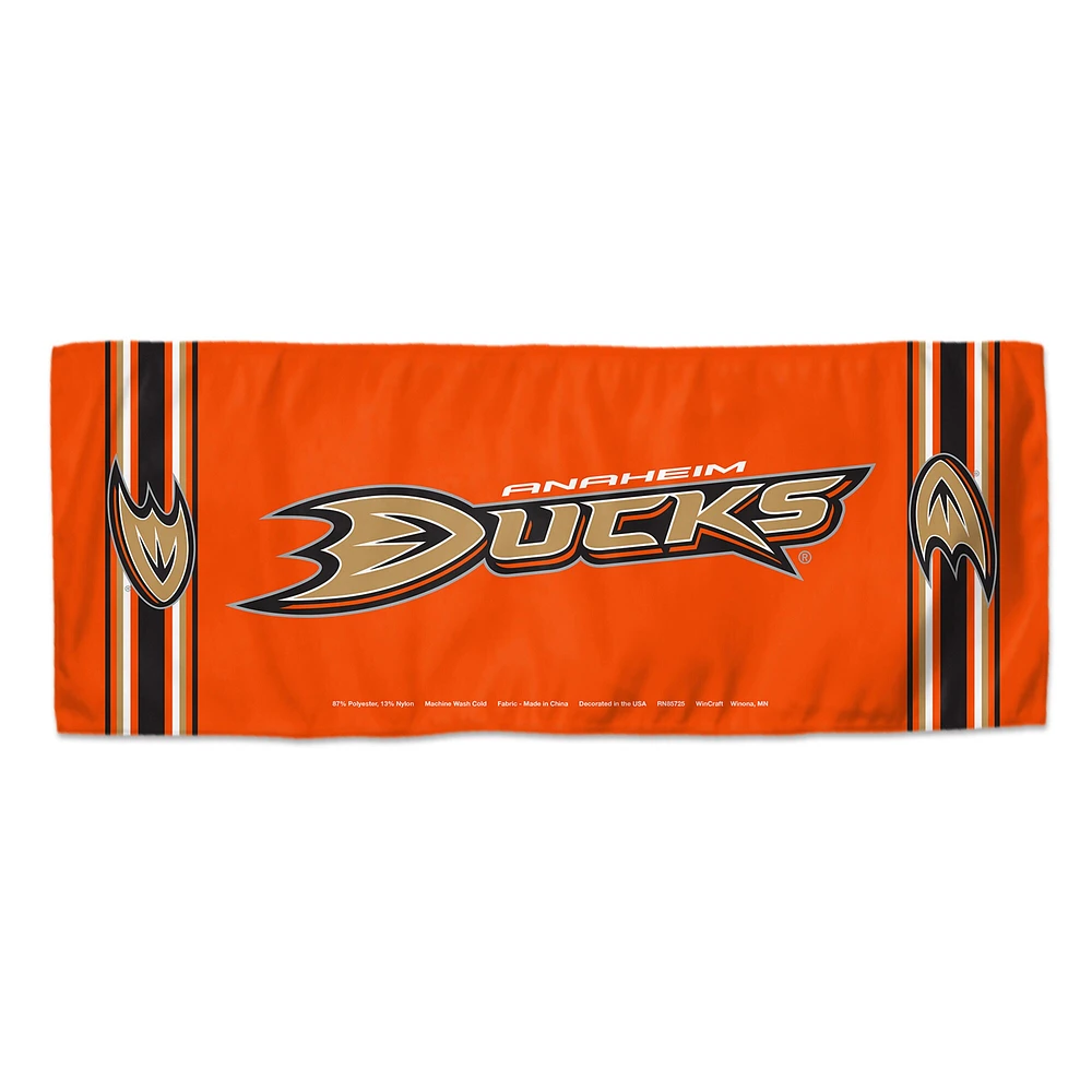 Serviette de refroidissement double face WinCraft Anaheim Ducks 12" x 30"