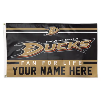 Anaheim Ducks WinCraft 3' x 5' One-Sided Deluxe Personalized Flag