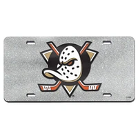 Plaque d'immatriculation WinCraft Anaheim Ducks en acrylique pailleté