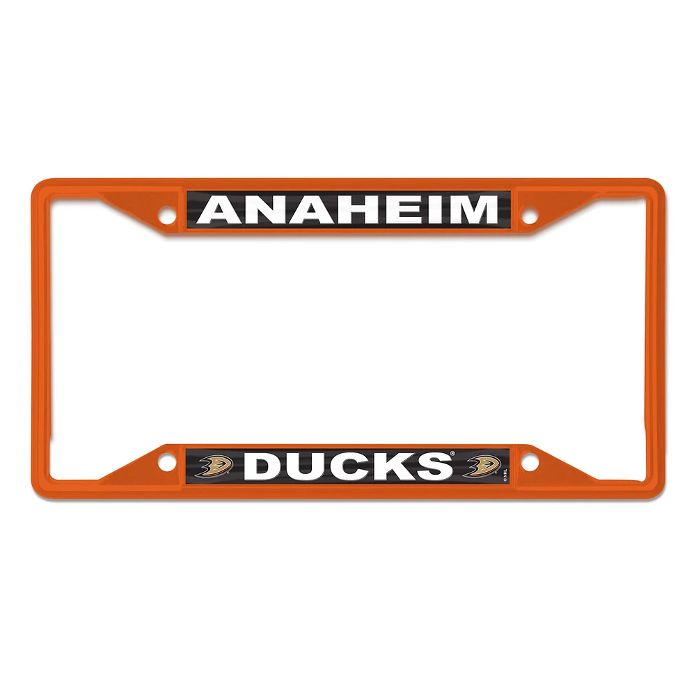 Cadre de plaque d'immatriculation couleur chrome WinCraft Anaheim Ducks