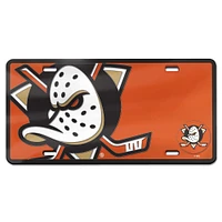 Plaque d'immatriculation en acrylique découpée au laser WinCraft Anaheim Ducks