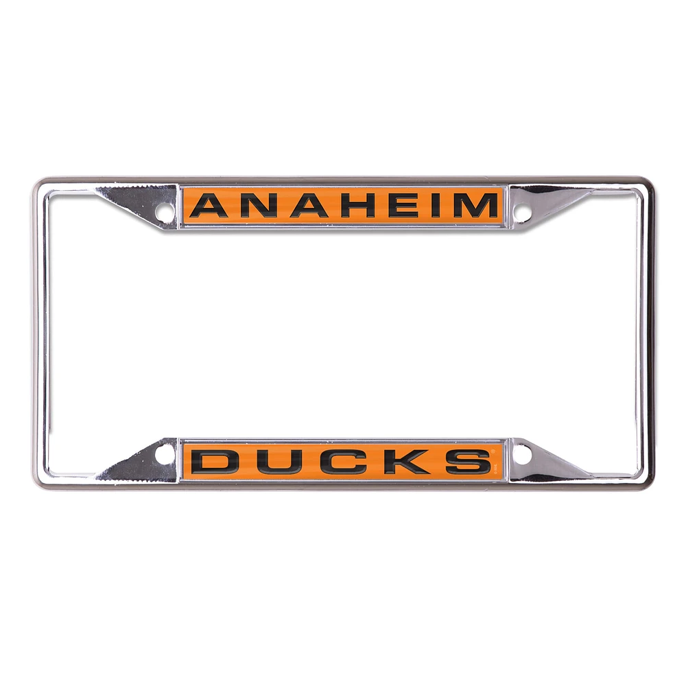 Cadre de plaque d'immatriculation en métal découpé au laser WinCraft Anaheim Ducks