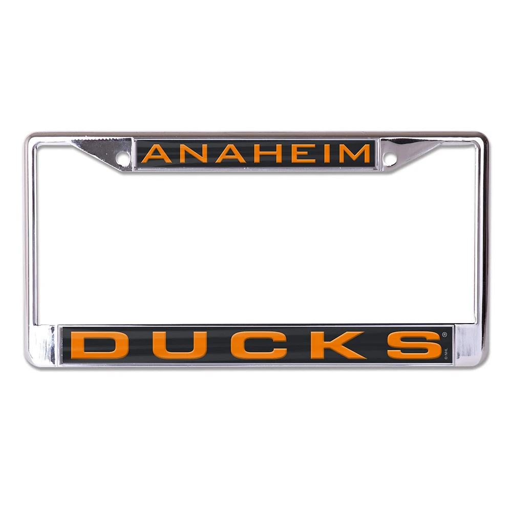 Cadre de plaque d'immatriculation en métal découpé au laser WinCraft Anaheim Ducks