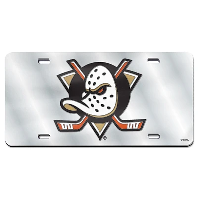 Plaque d'immatriculation en acrylique métallisé découpée au laser WinCraft Anaheim Ducks