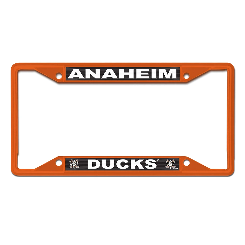 Cadre de plaque d'immatriculation en métal WinCraft Anaheim Ducks