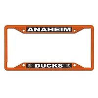 Cadre de plaque d'immatriculation en métal WinCraft Anaheim Ducks