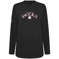 Women's Levelwear Anaheim Ducks Mother's Day Beaudry Arched Pullover Sweatshirt