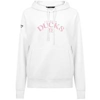 Sweat à capuche blanc pour femme Levelwear Anaheim Ducks Mother's Day Adorn