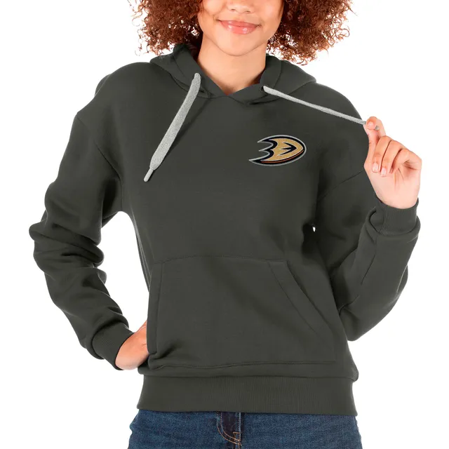 Women's Antigua Black Green Bay Packers Victory Full-Zip Hoodie