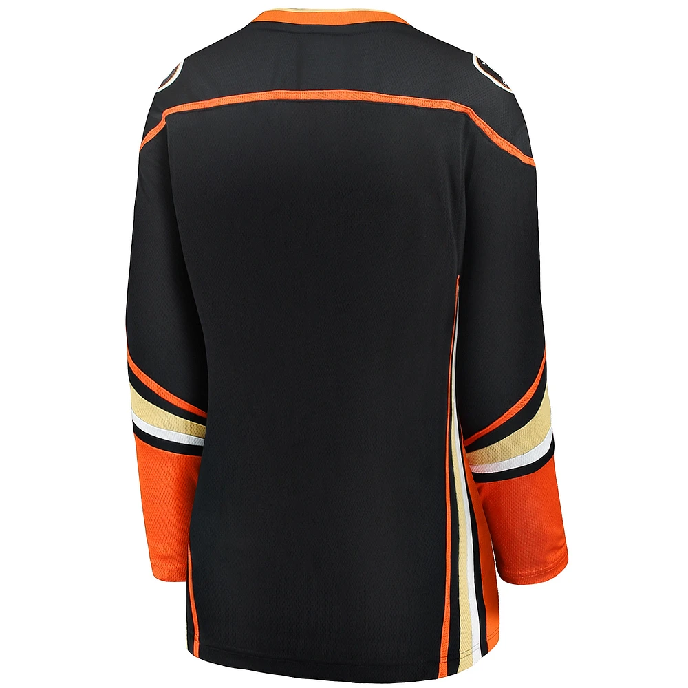 Women's Fanatics Black Anaheim Ducks Breakaway Home Jersey