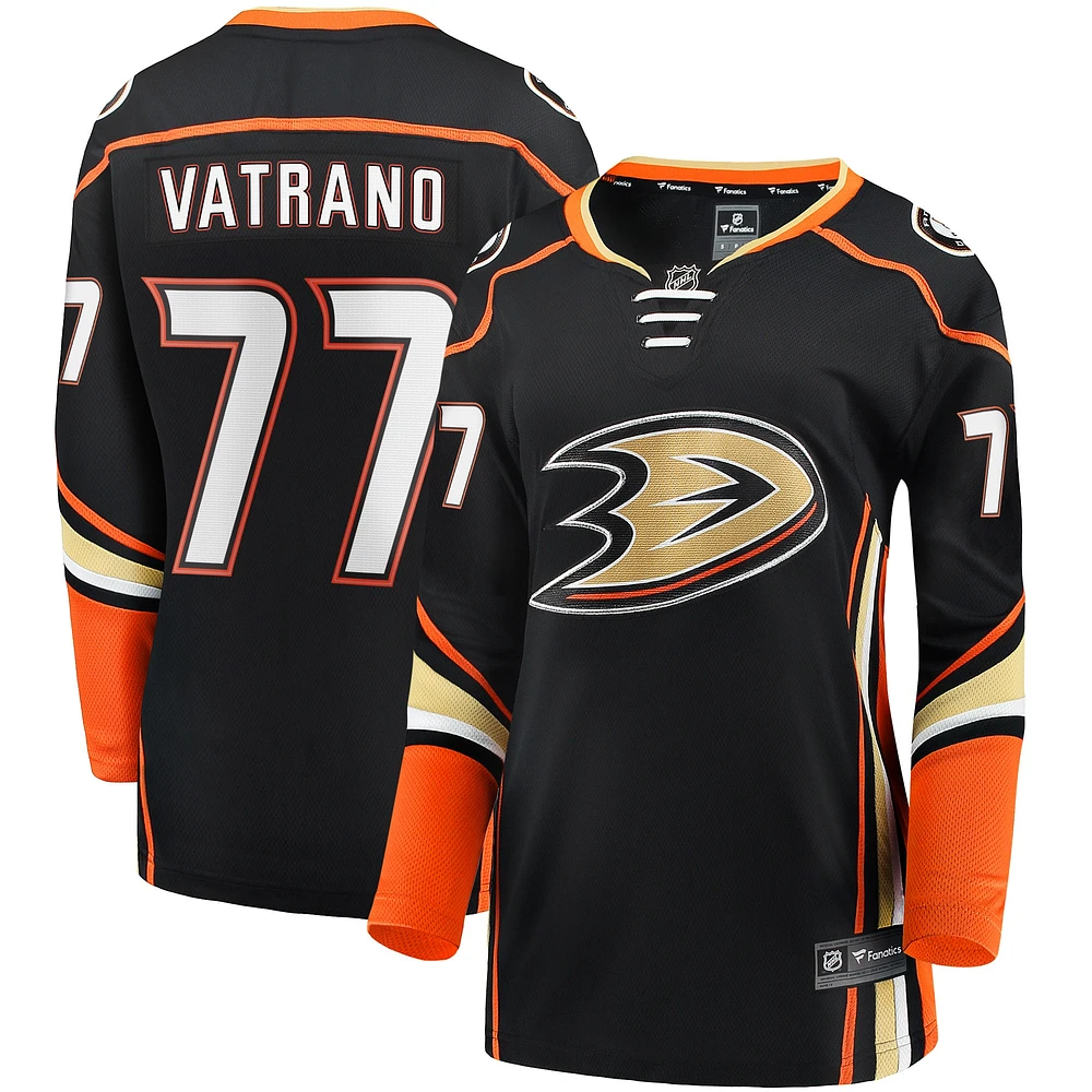 Women's Fanatics Frank Vatrano Black Anaheim Ducks Home Breakaway Player Jersey