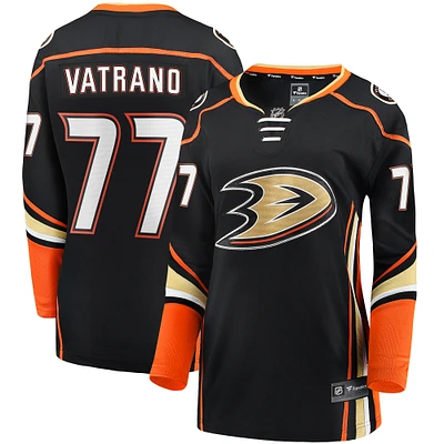 Maillot de joueur échappé à domicile Fanatics Frank Vatrano des Ducks d'Anaheim noir pour femmes