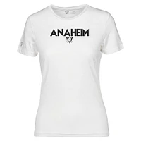 Women's Levelwear  White Anaheim Ducks Maddox City Capsule T-Shirt