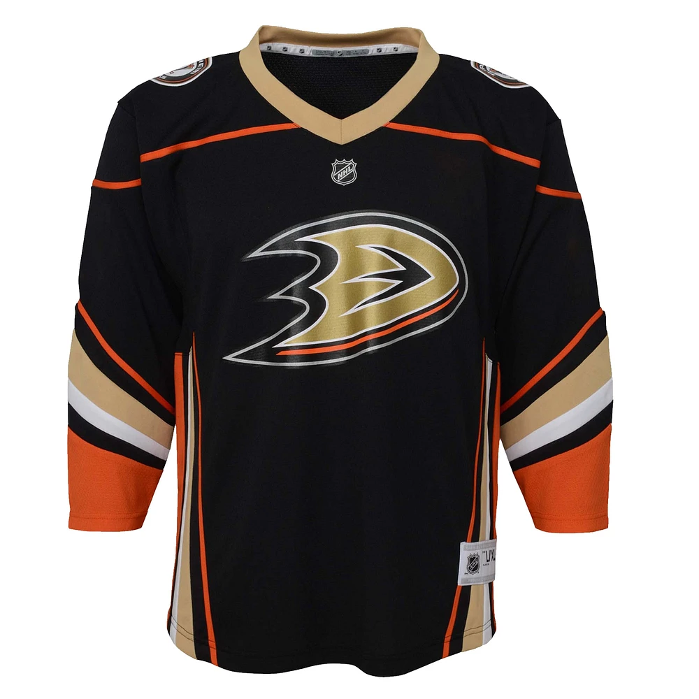 Maillot noir réplique domicile des Ducks d'Anaheim pour jeunes