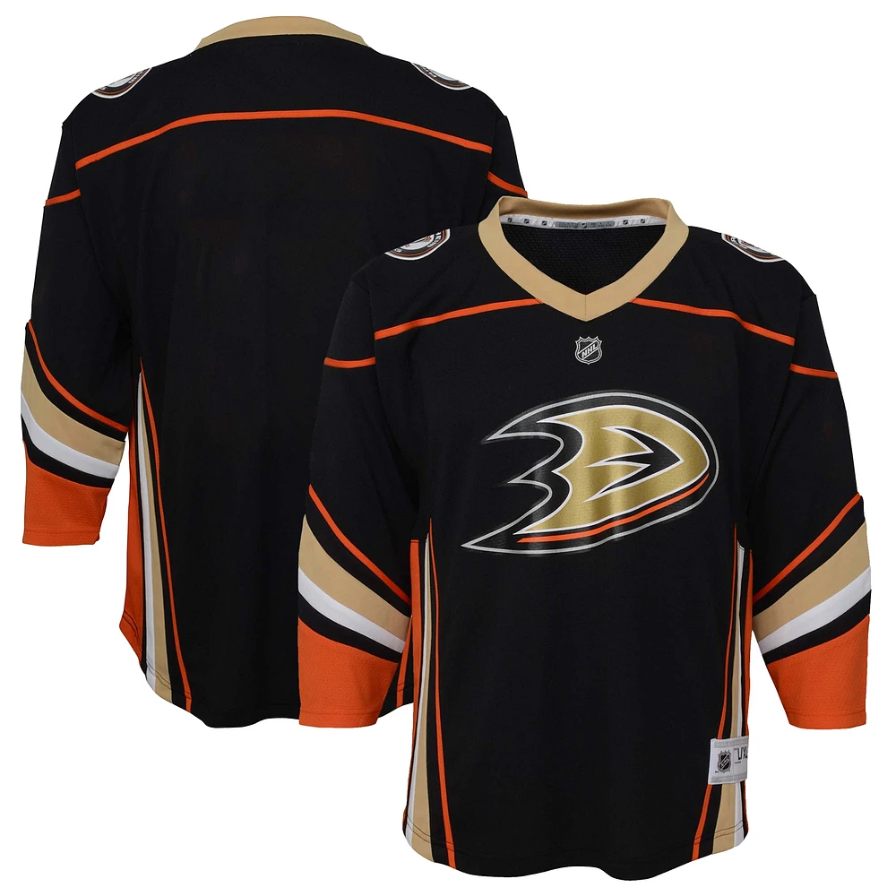 Maillot noir réplique domicile des Ducks d'Anaheim pour jeunes