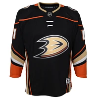 Maillot de joueur premier ministre à domicile des Ducks d'Anaheim noir Trevor Zegras pour jeune