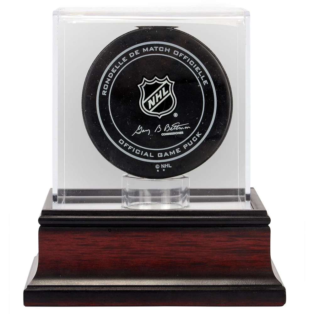 Antique Mahogany Hockey Puck Display Case