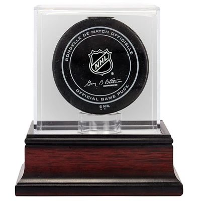 Antique Mahogany Hockey Puck Display Case