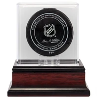 Antique Mahogany Hockey Puck Display Case