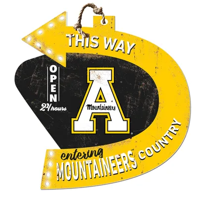 Appalachian State Mountaineers Arrow Sign