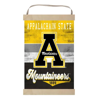Appalachian State Mountaineers Retro Logo Banner Sign