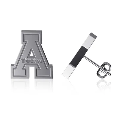 Appalachian State Mountaineers Dayna Designs Team Logo Silver Post Earrings