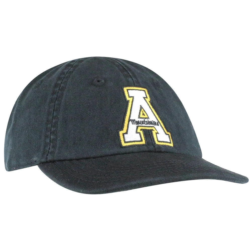Casquette Mini Me Flex noire pour bébé Top of the World des Appalachian State Mountaineers
