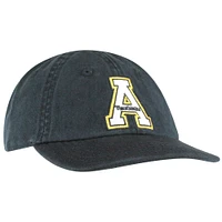 Casquette Mini Me Flex noire pour bébé Top of the World des Appalachian State Mountaineers