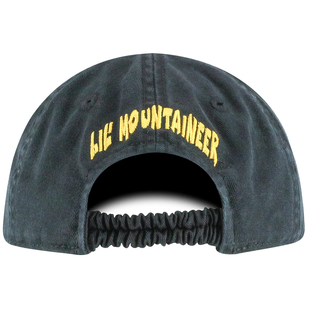 Casquette Mini Me Flex noire pour bébé Top of the World des Appalachian State Mountaineers