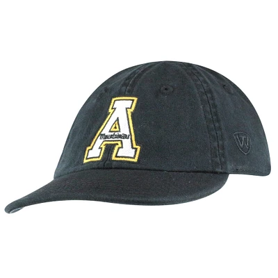 Casquette Mini Me Flex noire pour bébé Top of the World des Appalachian State Mountaineers