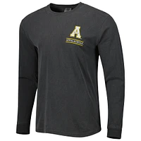 Men's Black Appalachian State Mountaineers Circle Campus Scene Long Sleeve T-Shirt