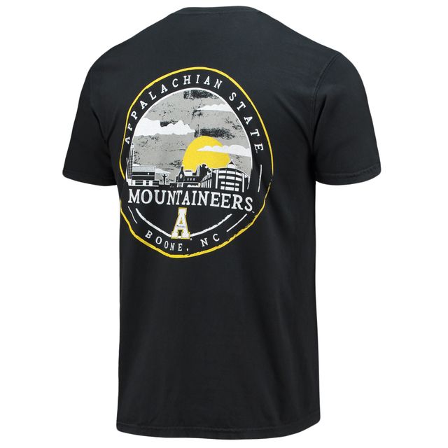 T-shirt noir Appalachian State Mountaineers Circle Campus Scene pour homme