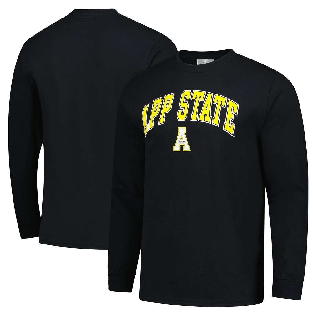 Men's Black Appalachian State Mountaineers Logo Long Sleeve T-Shirt