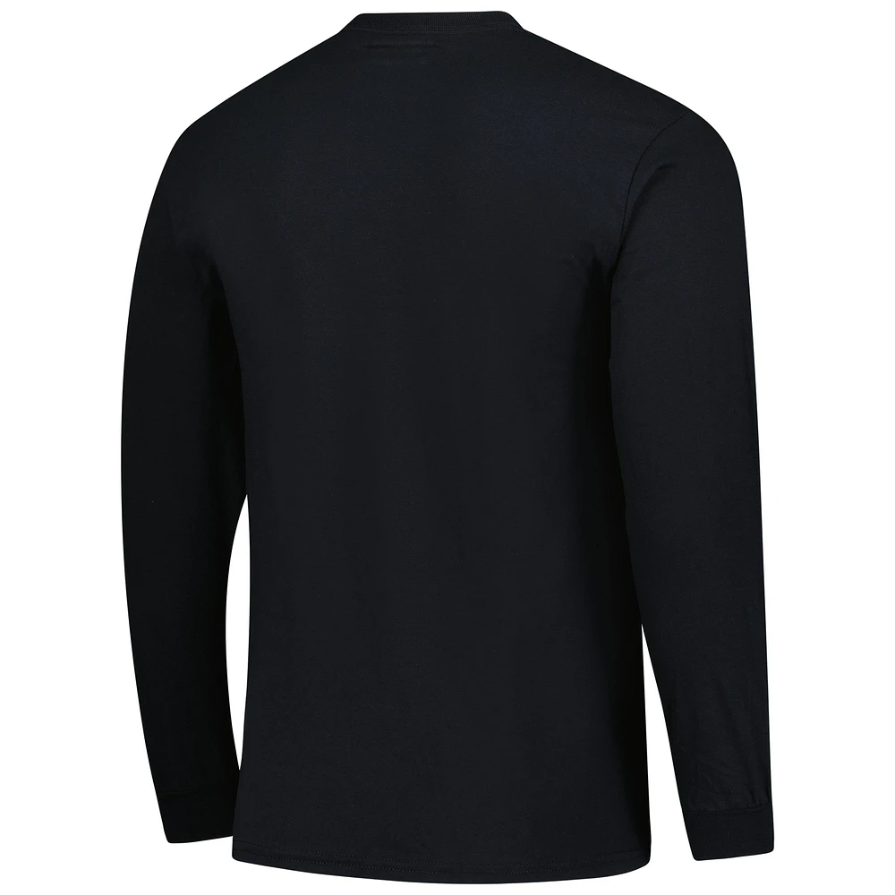 Men's Black Appalachian State Mountaineers Logo Long Sleeve T-Shirt