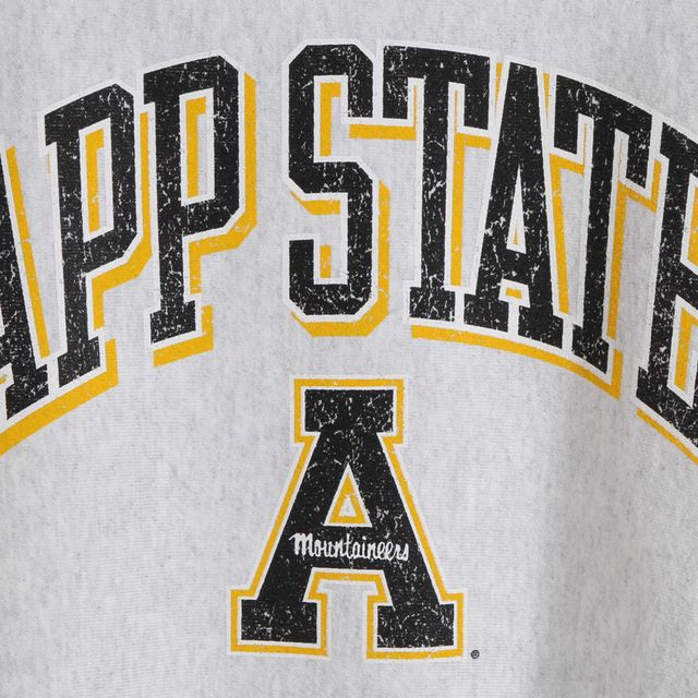 Sweat-shirt gris Champion Appalachian State Mountaineers Arch Over Logo Reverse Weave pour homme