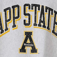 Men's Champion Gray Appalachian State Mountaineers Arch Over Logo Reverse Weave Pullover Sweatshirt