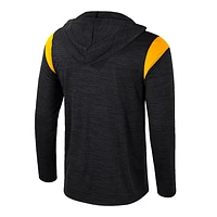 Men's Colosseum Black Appalachian State Mountaineers Dozer Half-Zip Windshirt