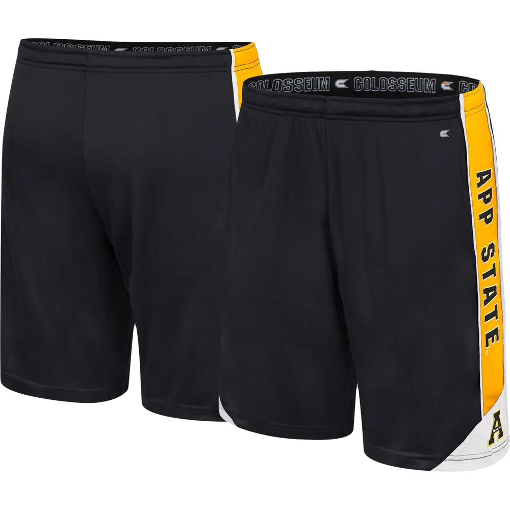 Men's Colosseum Black Appalachian State Mountaineers Haller Shorts