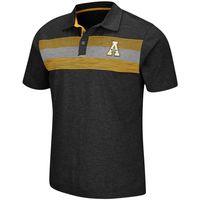 Men's Colosseum Black Appalachian State Mountaineers Logan Polo