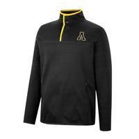 Men's Colosseum Black Appalachian State Mountaineers Rebound Quarter-Snap Jacket