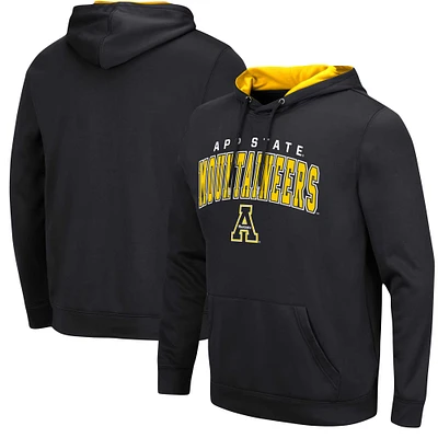 Pull à capuche noir Colosseum Appalachian State Mountaineers Resistance pour hommes